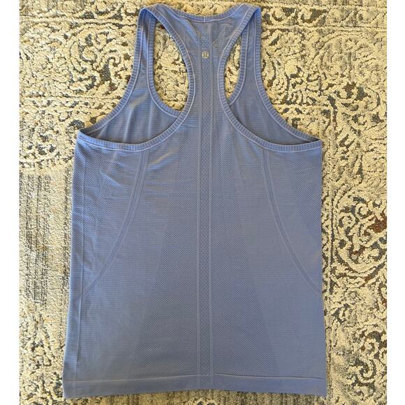 Lululemon Swiftly Tech Racerback Tank Top Size 10 Hydrangea Blue - Picture 8 of 11